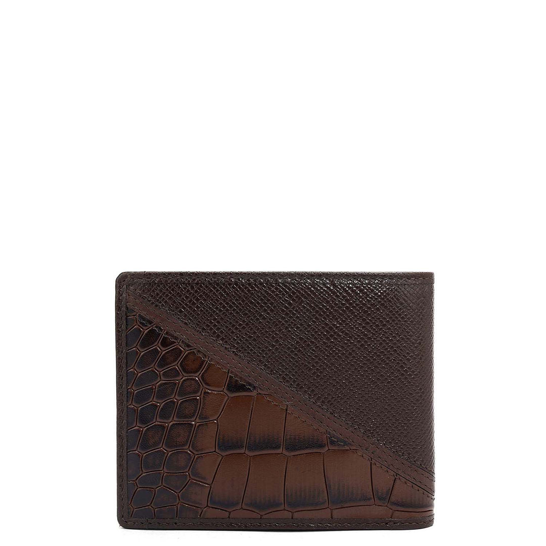 Walnut Bifold Leather Mens Wallet