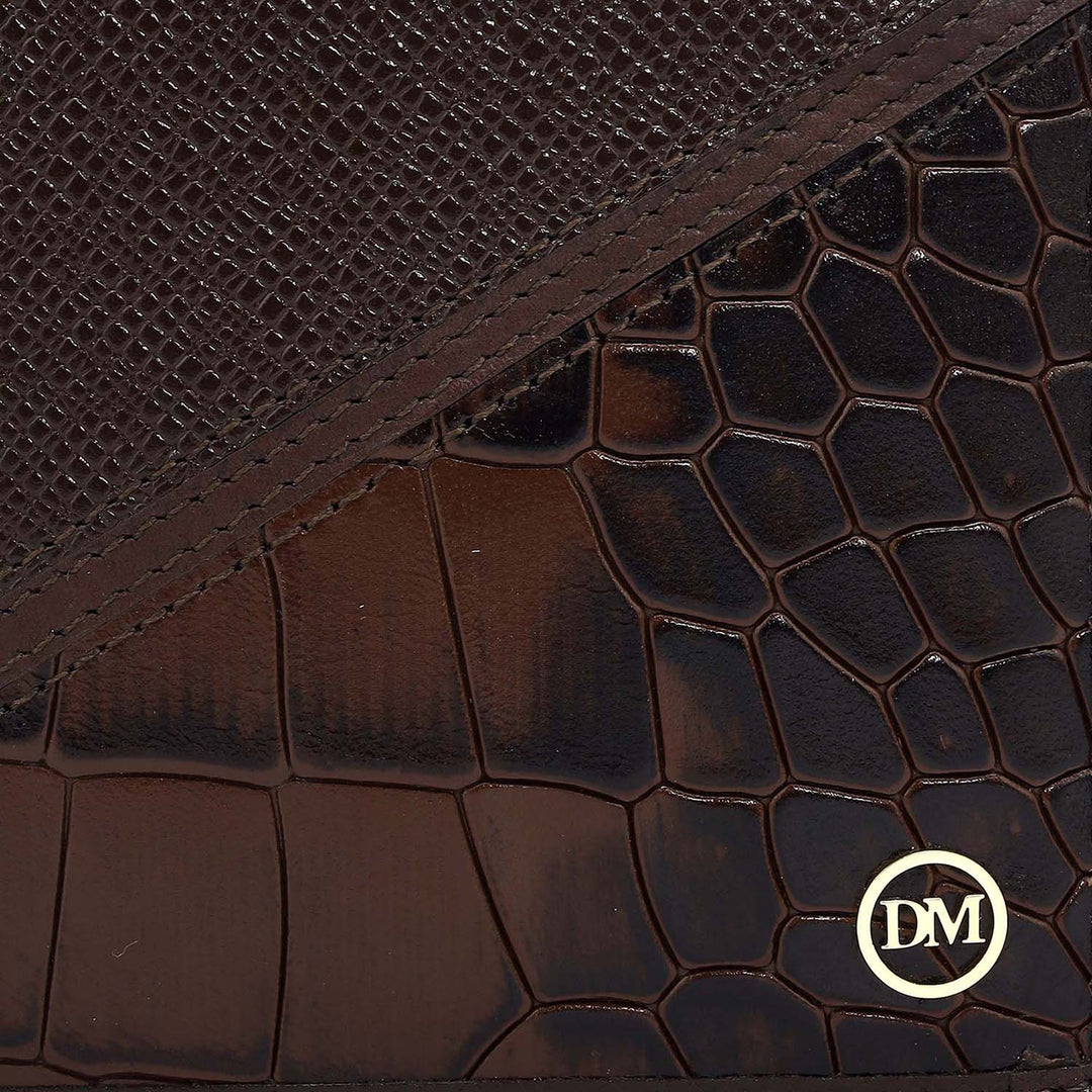 Walnut Bifold Leather Mens Wallet