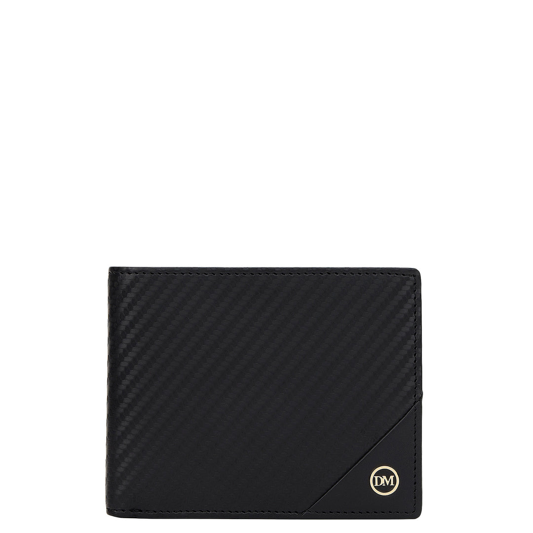 Carbon Bifold Men's Wallet - Black