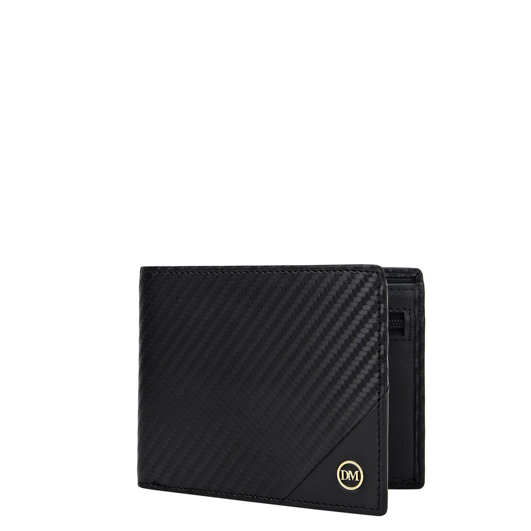 Carbon Bifold Men's Wallet - Black