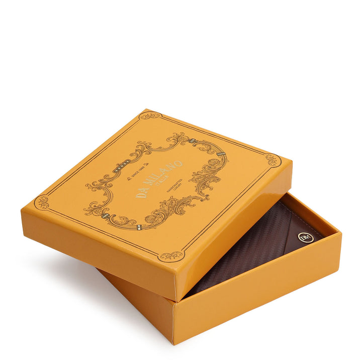 Carbon Bifold Men's Wallet - Burgundy