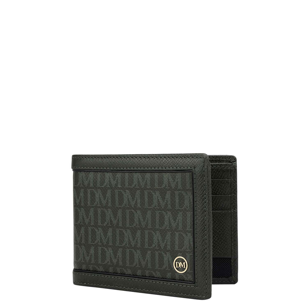 Petrol Green Bifold Leather Mens Wallet