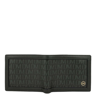 Petrol Green Bifold Leather Mens Wallet