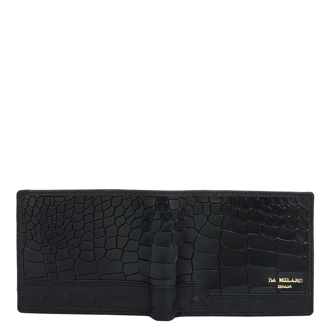 Black Bifold Leather Mens Wallet