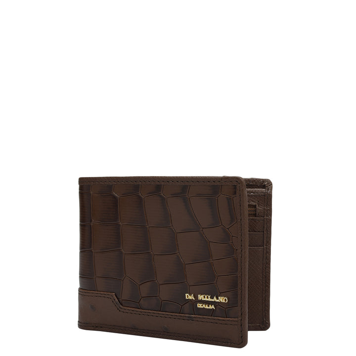 Date Bifold Leather Mens Wallet