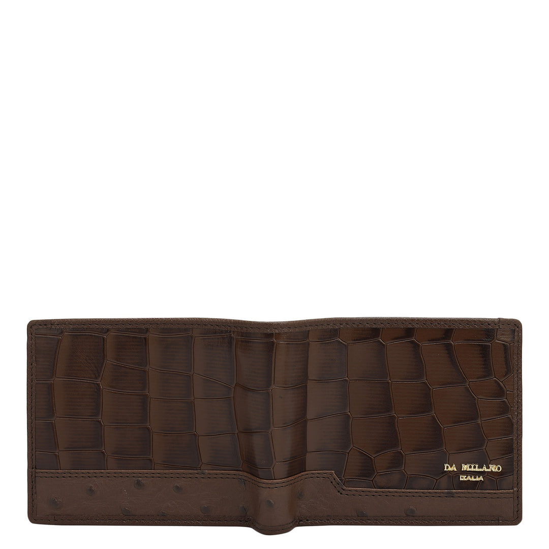 Date Bifold Leather Mens Wallet