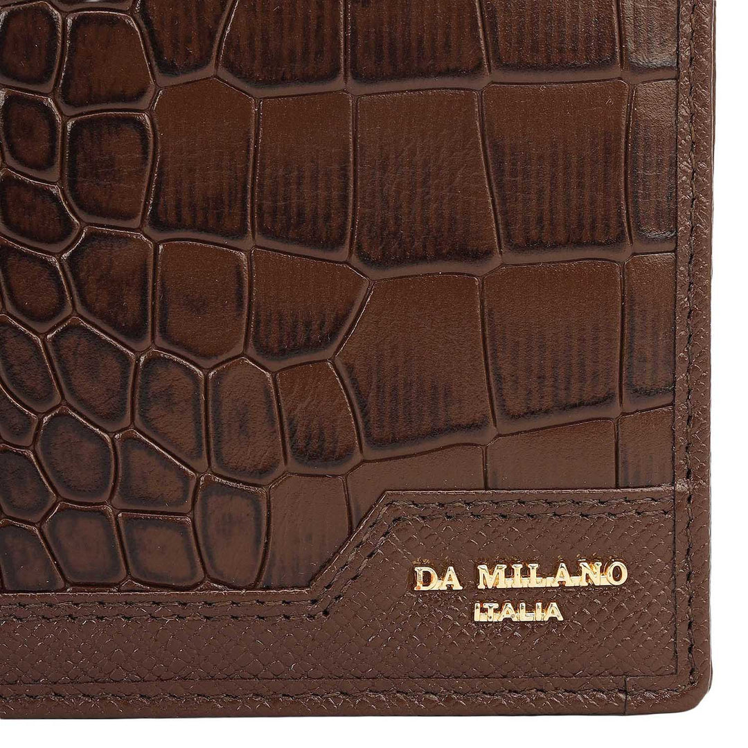 Walnut Bifold Leather Mens Wallet