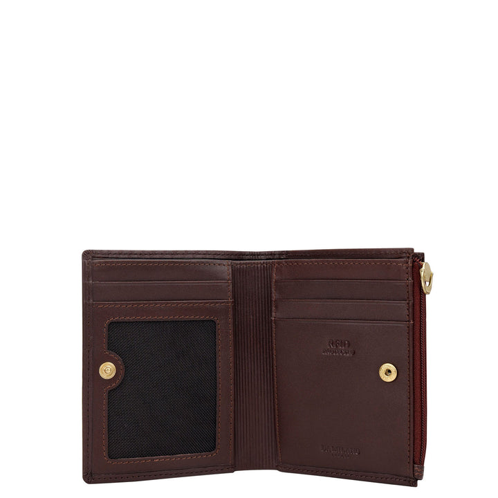 Carbon Bifold Men's Wallet - Burgundy