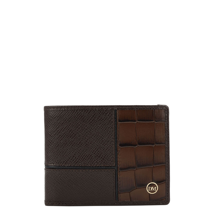 Chocolate Bifold Leather Mens Wallet
