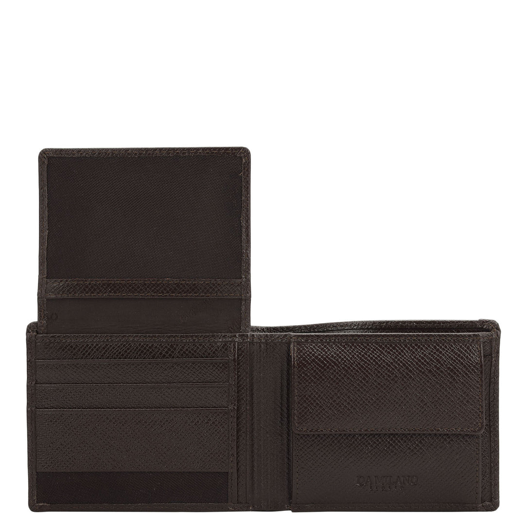 Chocolate Bifold Leather Mens Wallet