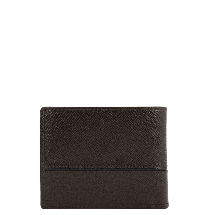 Chocolate Bifold Leather Mens Wallet