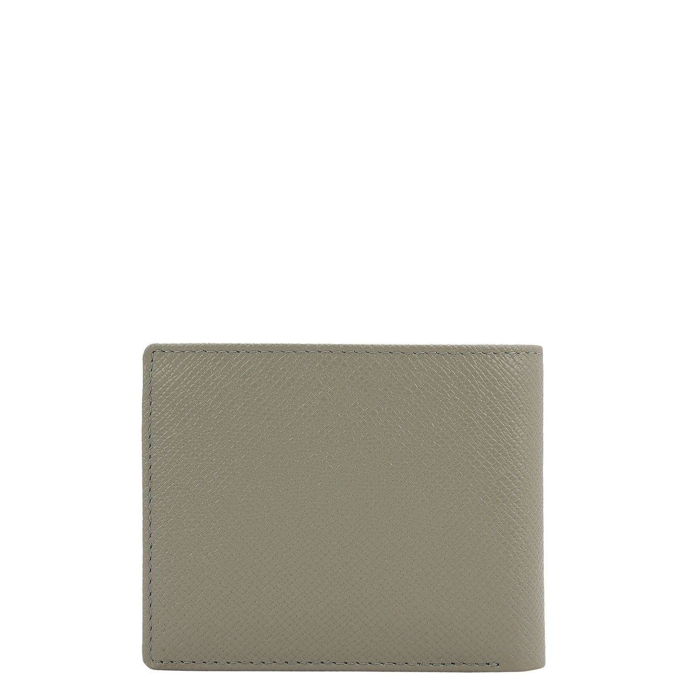 Stone Grey Ink Blue Bifold Leather Mens Wallet