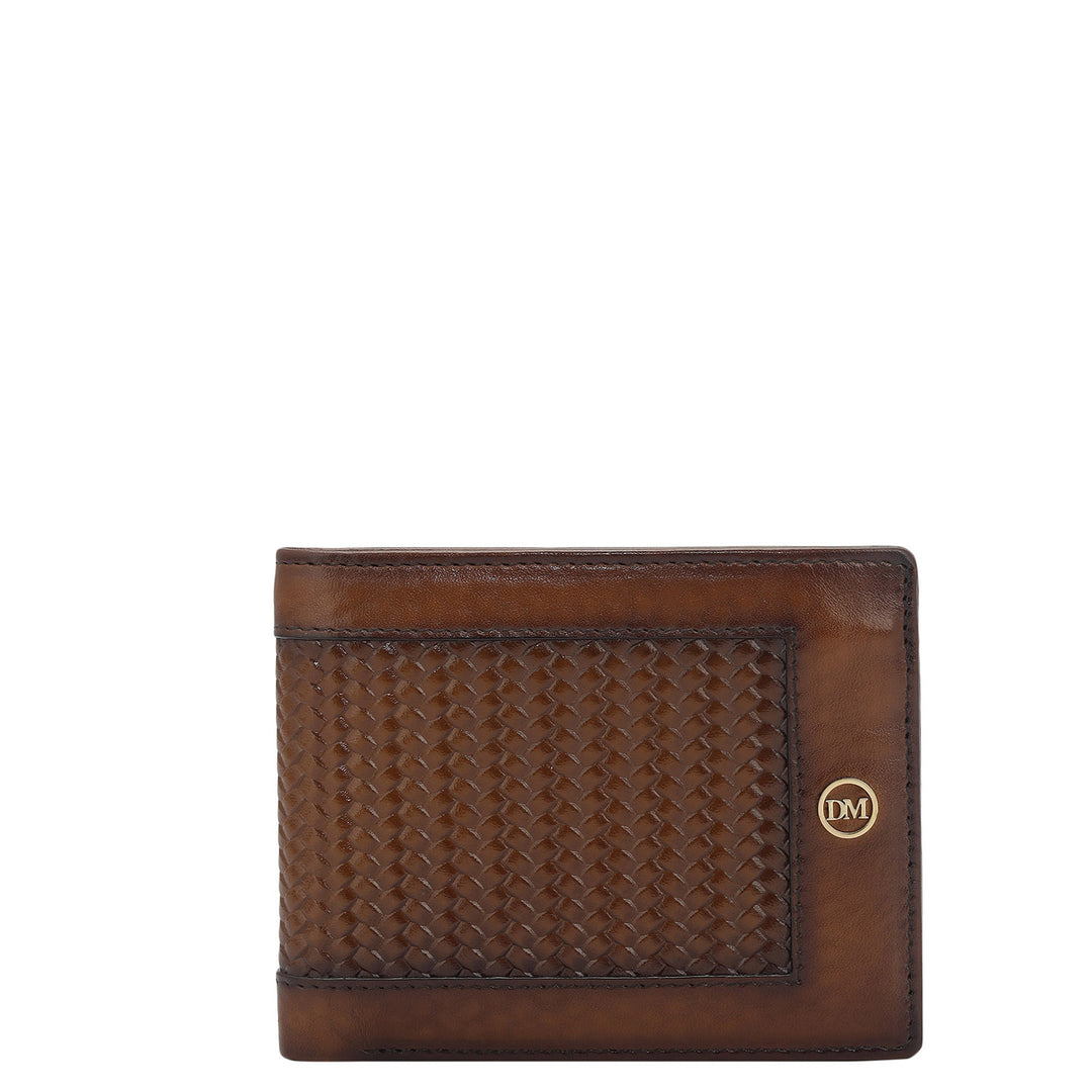 Cognac Bifold Leather Mens Wallet