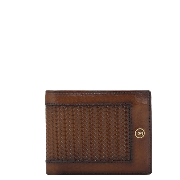Cognac Bifold Leather Mens Wallet