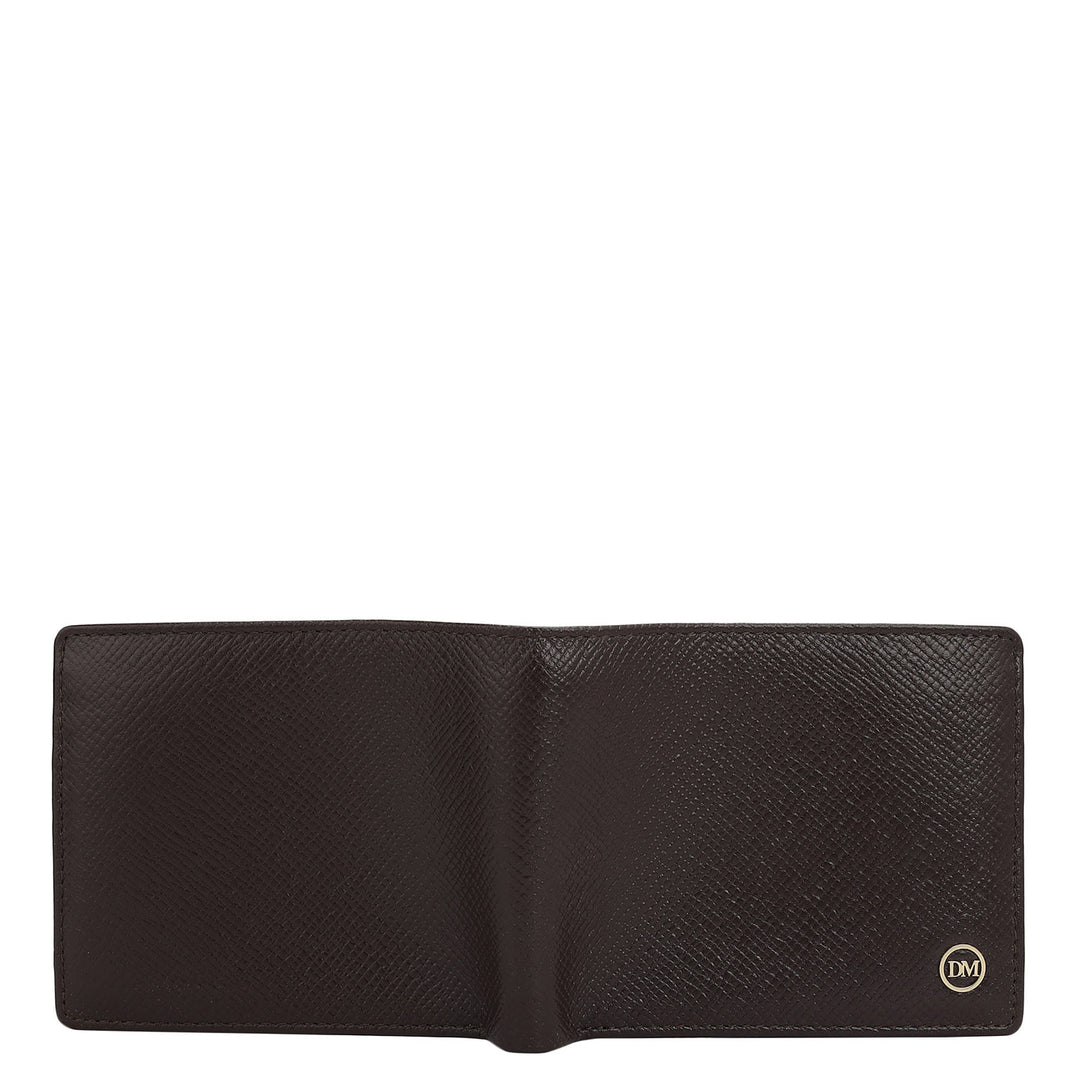 Chocolate Bifold Leather Mens Wallet