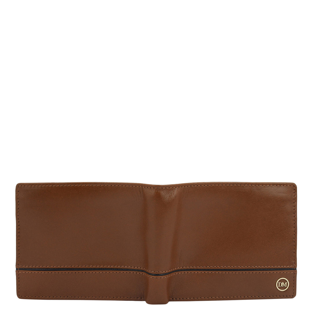 Cognac Bifold Leather Mens Wallet
