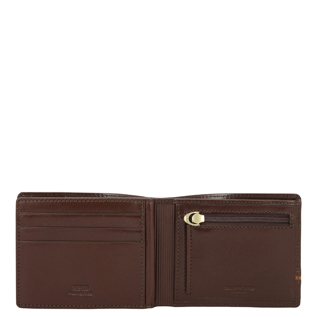 Brown Bifold Leather Mens Wallet
