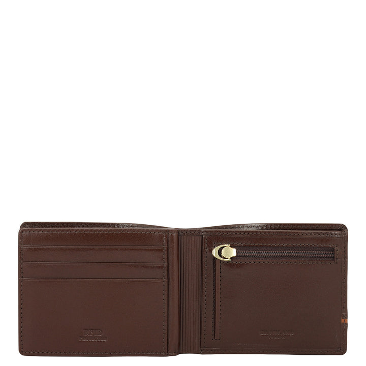 Brown Bifold Leather Mens Wallet