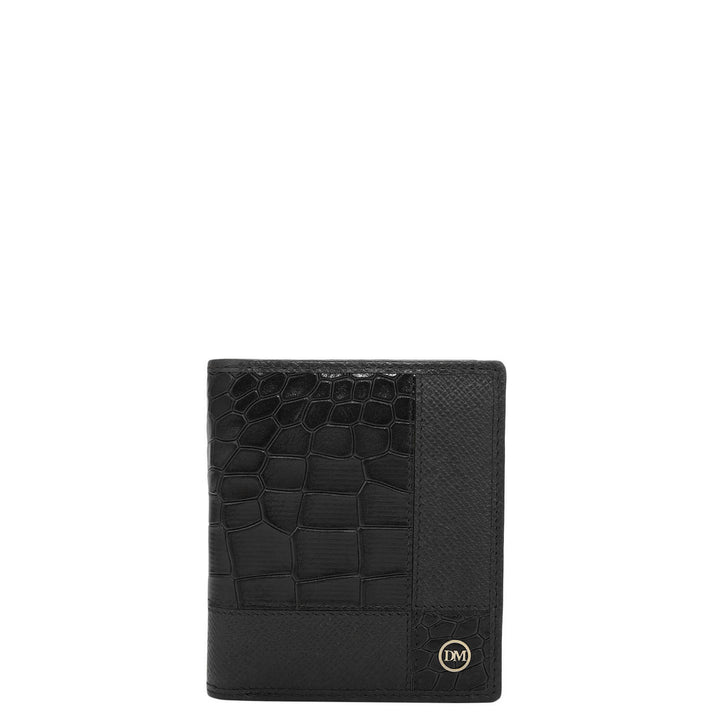 Black Bifold Leather Mens Wallet