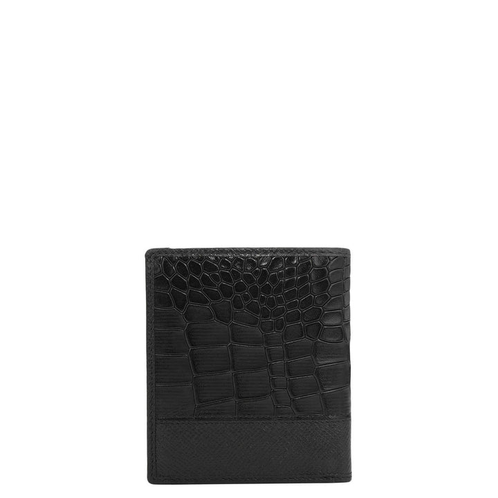 Black Bifold Leather Mens Wallet
