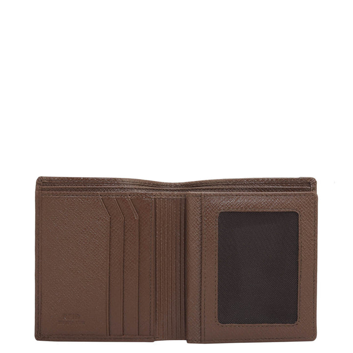 Date Bifold Leather Mens Wallet