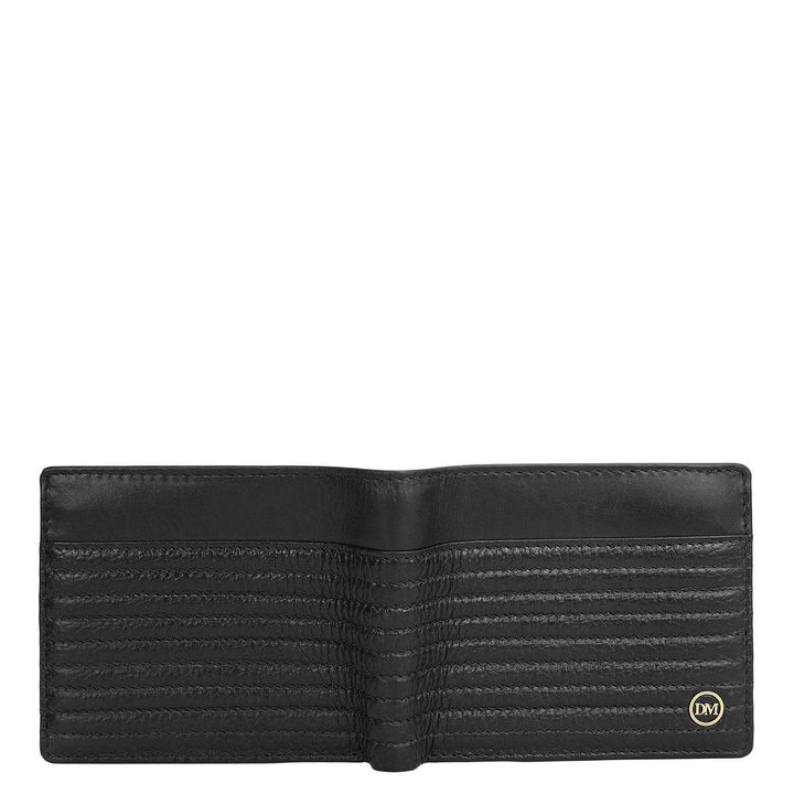 Black Bifold Leather Mens Wallet