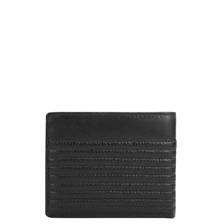 Black Bifold Leather Mens Wallet