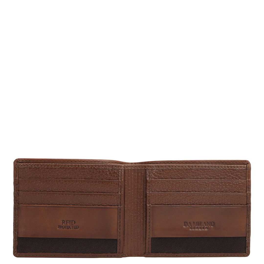Espresso Bifold Leather Mens Wallet