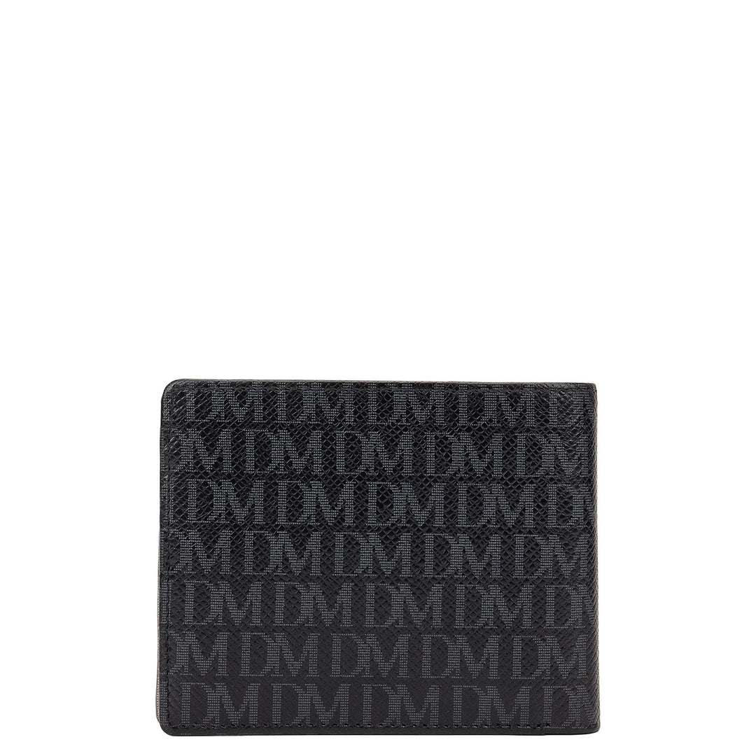 Bifold Men's Wallet - Black & Smoke Grey