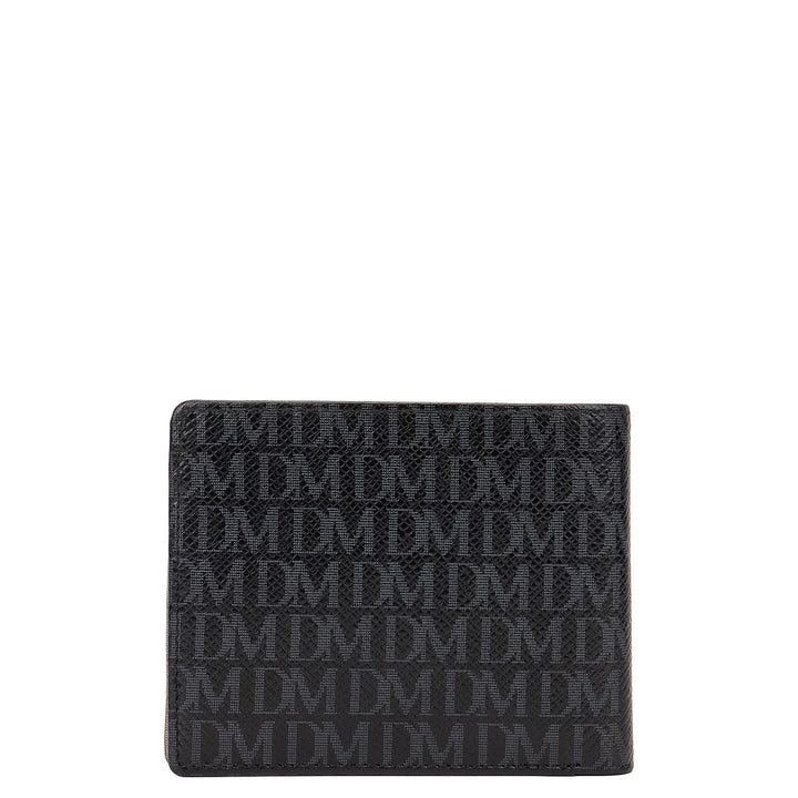 Bifold Men's Wallet - Black & Smoke Grey
