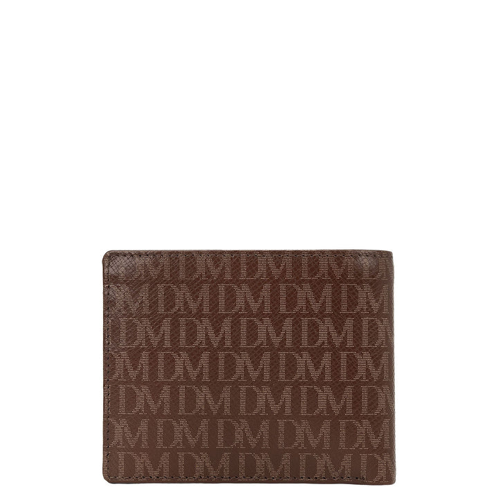 Bifold Men's Wallet - Walnut & Black