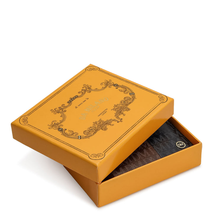 Bifold Men's Wallet - Walnut & Black