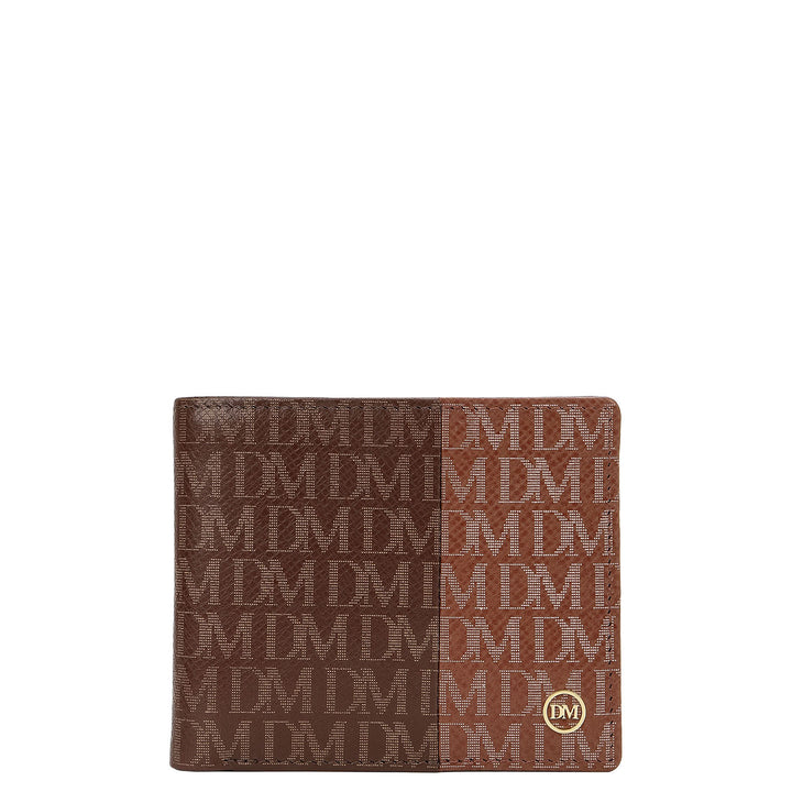 Bifold Men's Wallet - Walnut & Root Beer