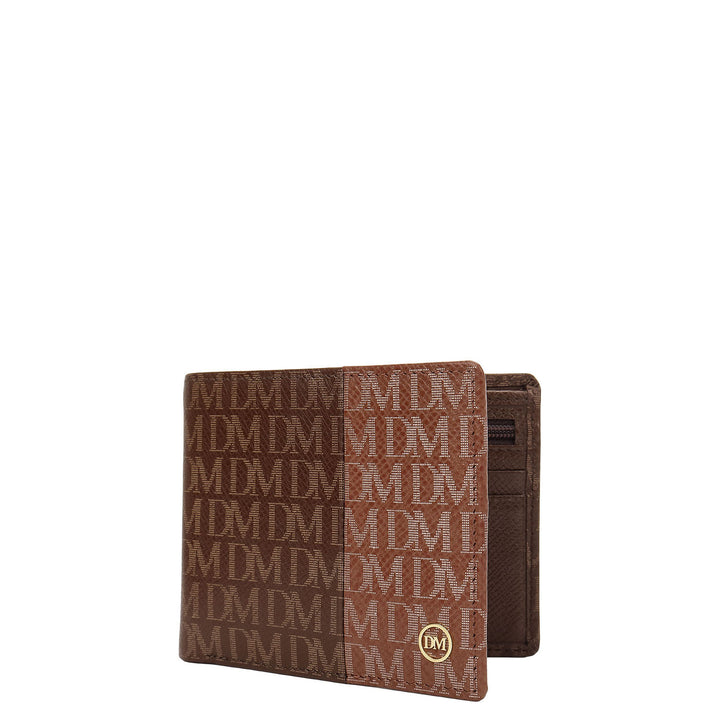 Bifold Men's Wallet - Walnut & Root Beer