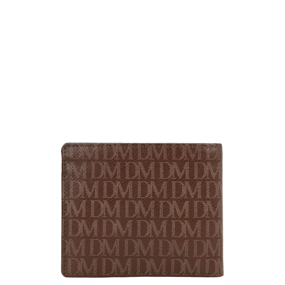 Bifold Men's Wallet - Walnut & Root Beer