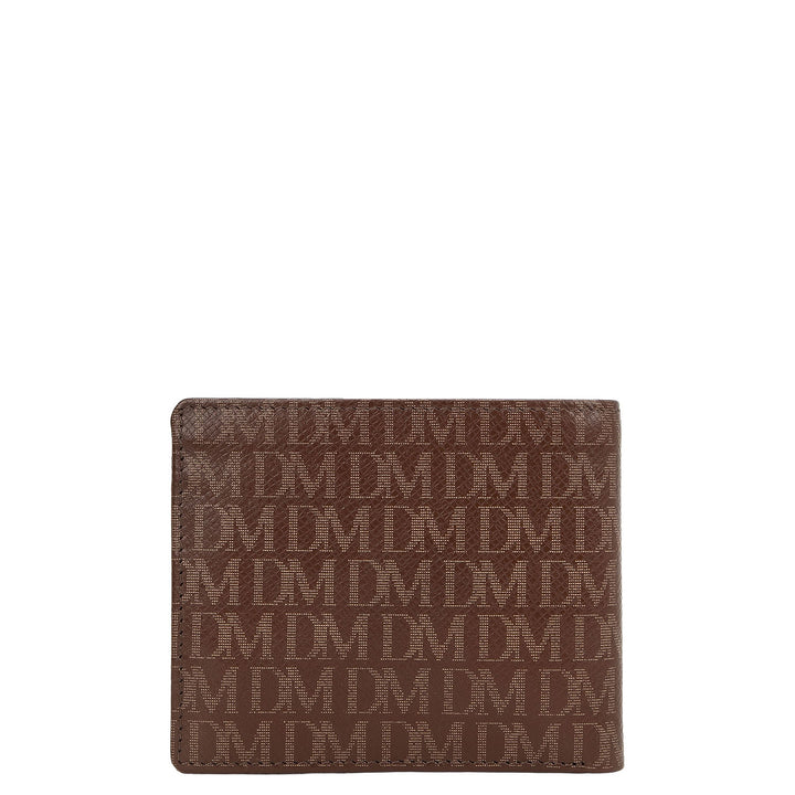 Bifold Men's Wallet - Walnut & Root Beer
