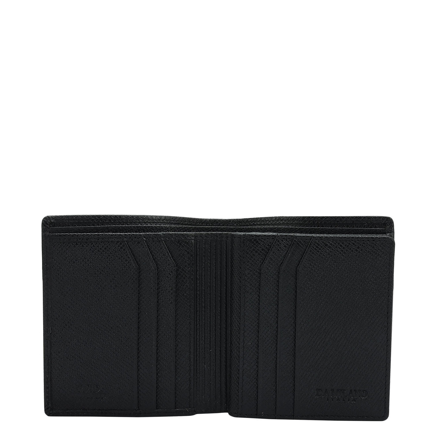 Black Bifold Leather Mens Wallet
