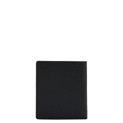 Black Bifold Leather Mens Wallet