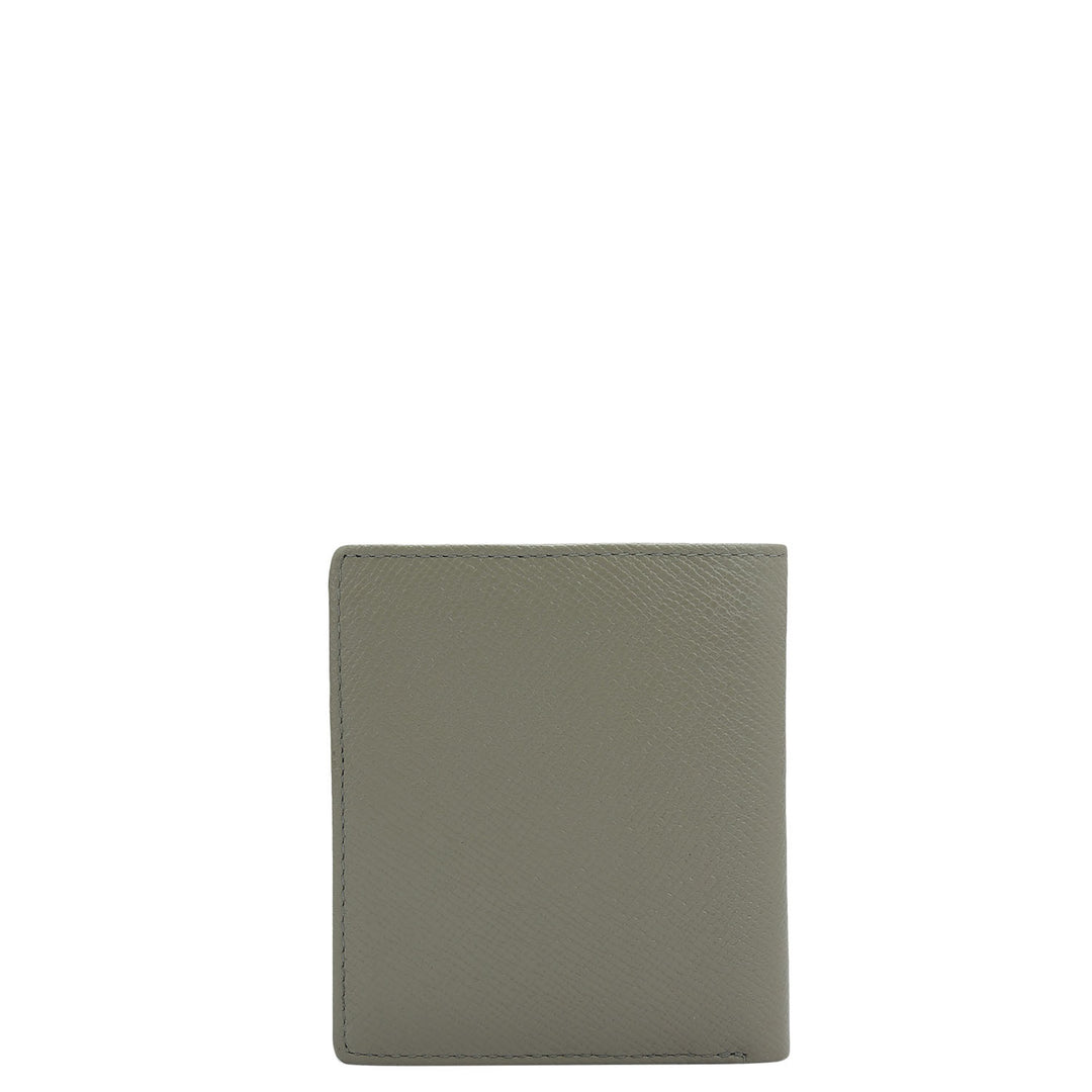 Stone Grey Bifold Leather Mens Wallet