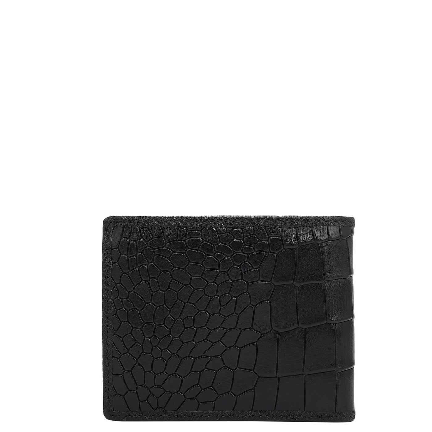 Black Bifold Leather Mens Wallet
