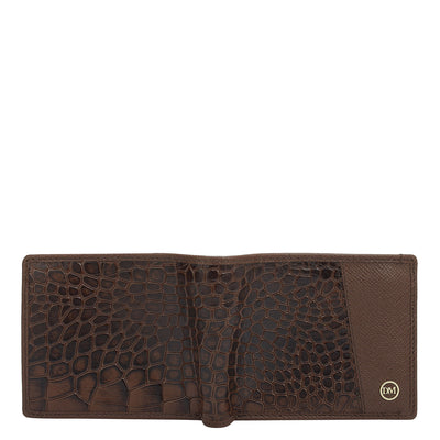 Date Bifold Leather Mens Wallet