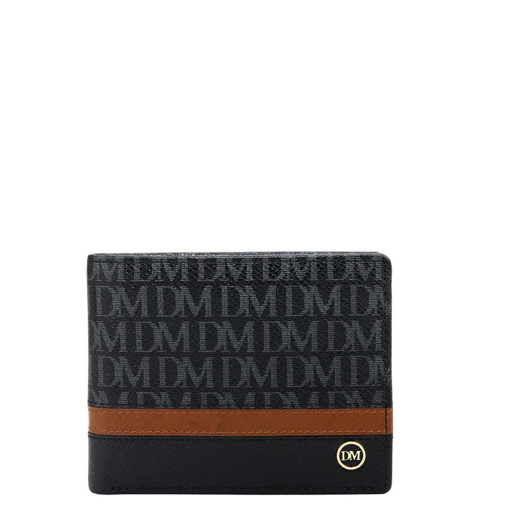 Black Bifold Leather Mens Wallet