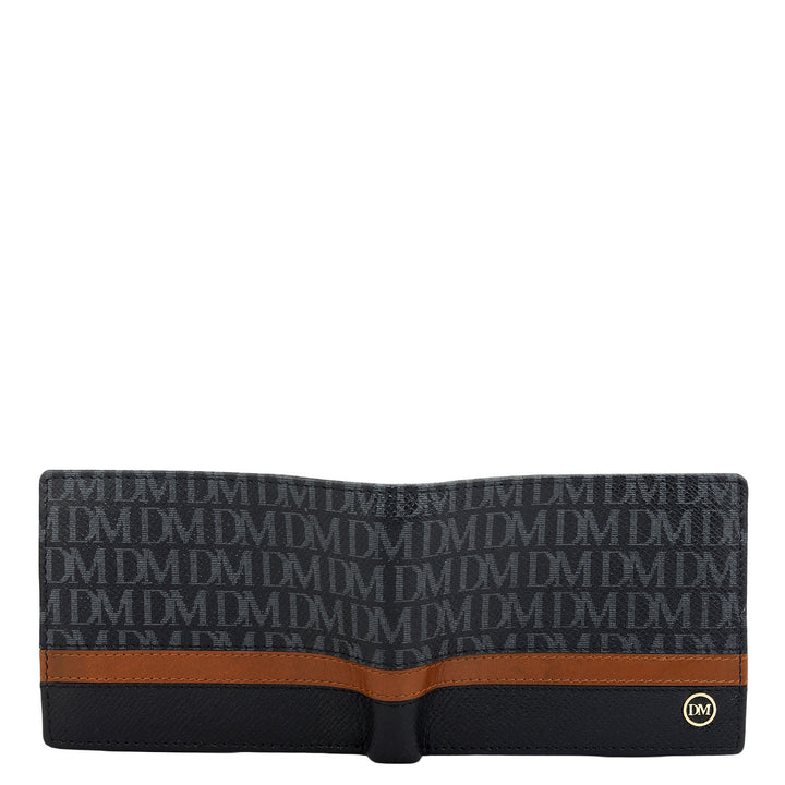 Black Bifold Leather Mens Wallet