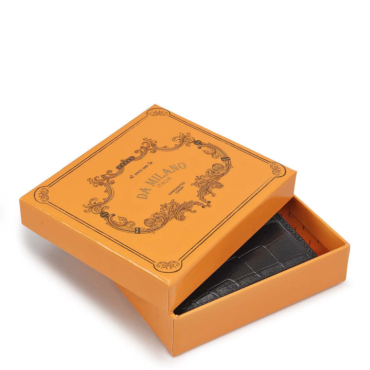 Black Bifold Leather Mens Wallet