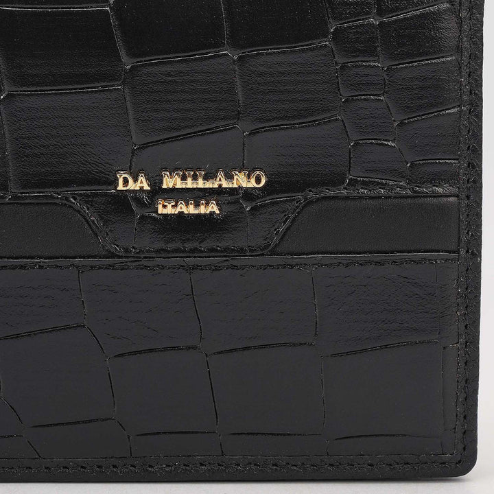Black Bifold Leather Mens Wallet