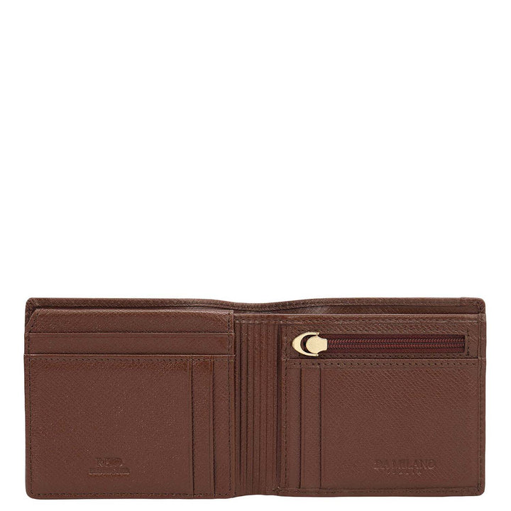 Date Bifold Leather Mens Wallet