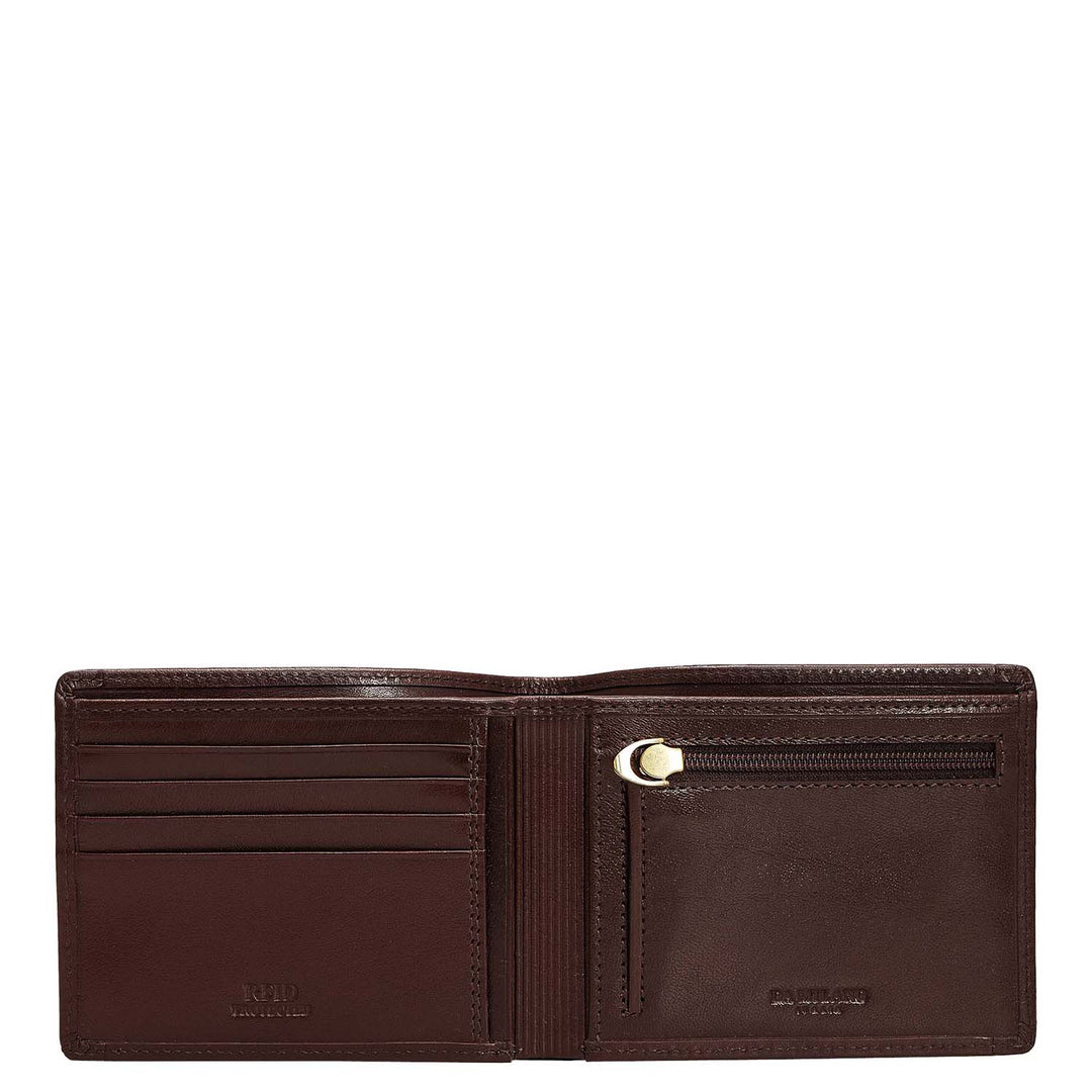 Brown Bifold Leather Mens Wallet