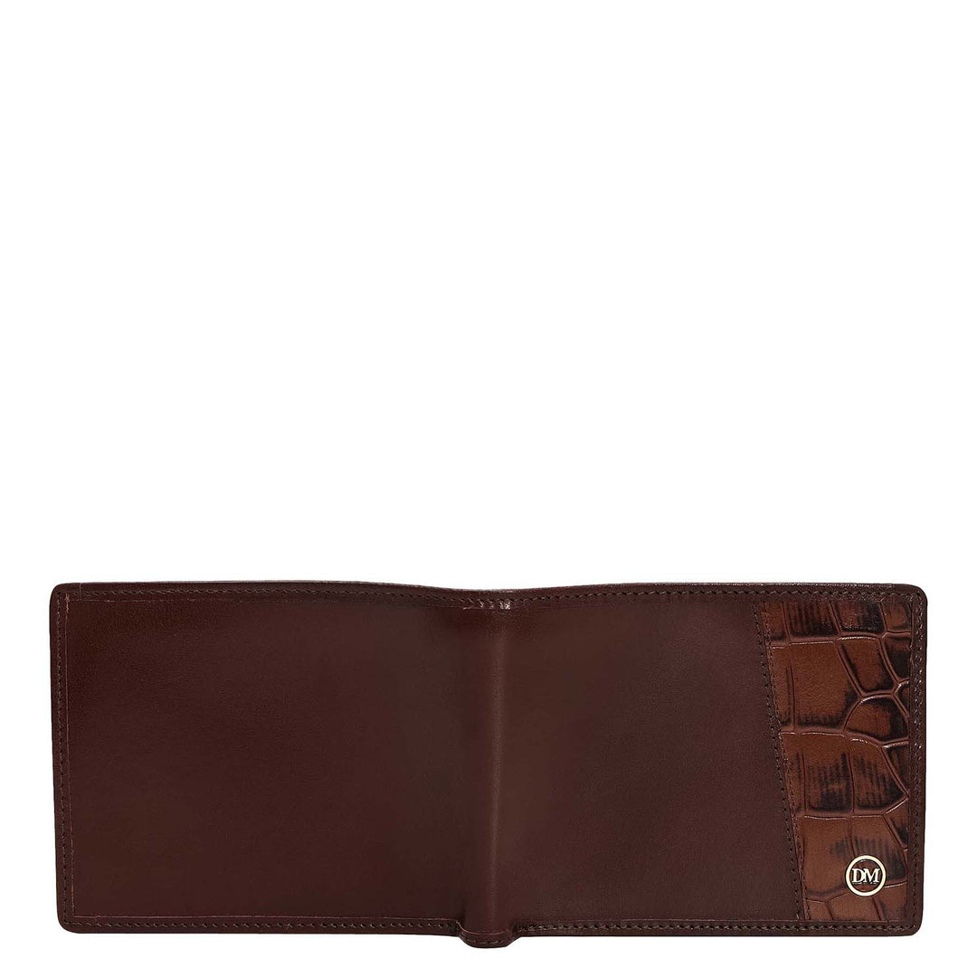 Brown Bifold Leather Mens Wallet