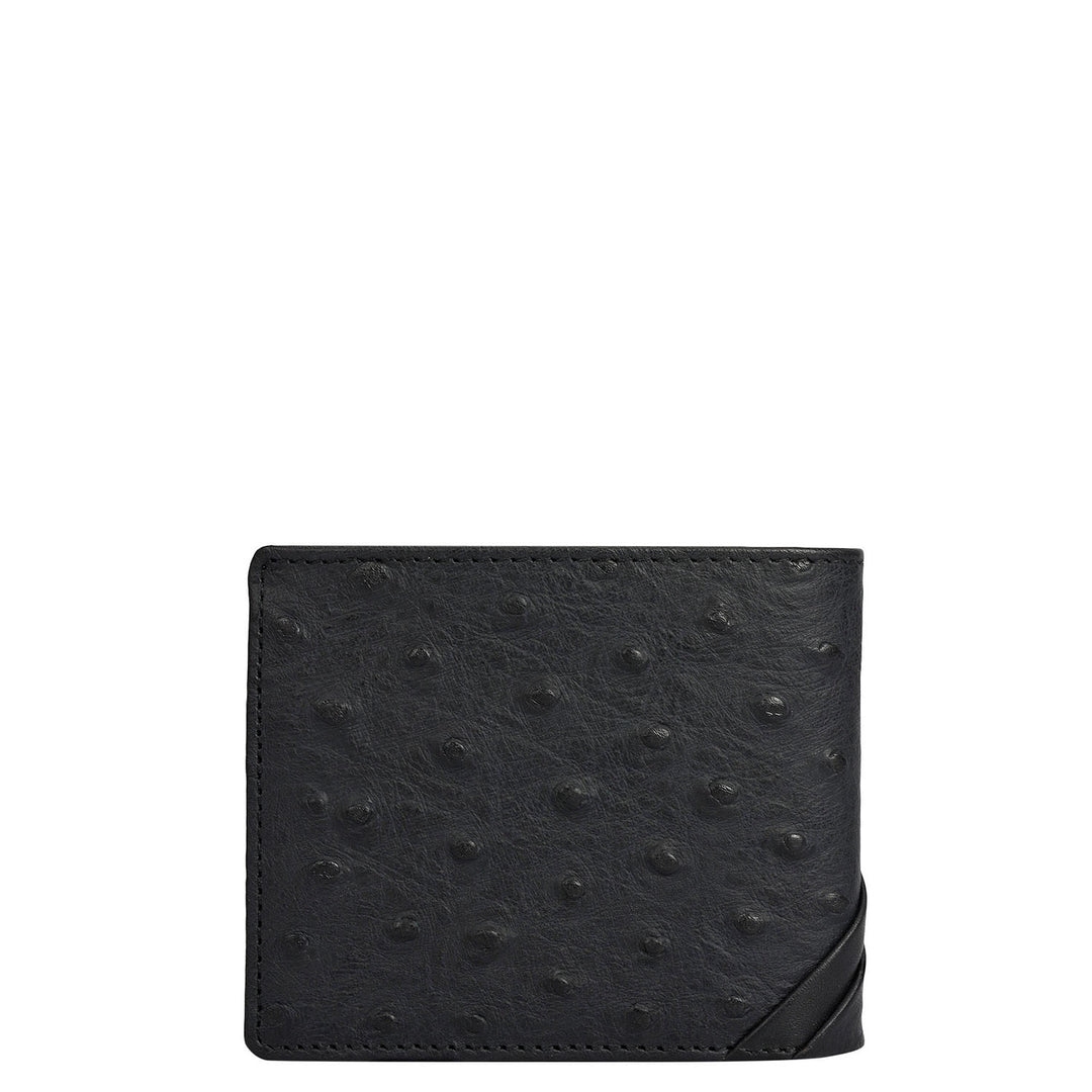 Black Bifold Leather Mens Wallet