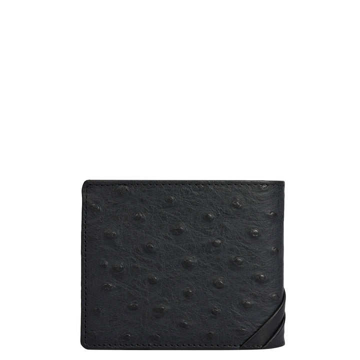 Black Bifold Leather Mens Wallet